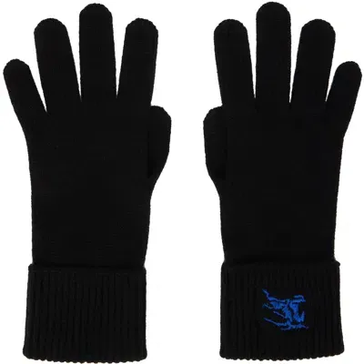 Burberry Black Cashmere Blend Gloves