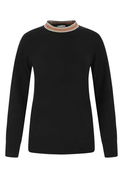 Burberry Black Cashmere Sweater In A1189