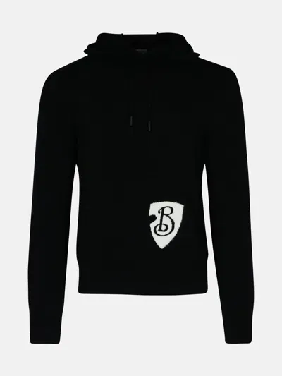 Burberry Black Wool Blend Sweatshirt