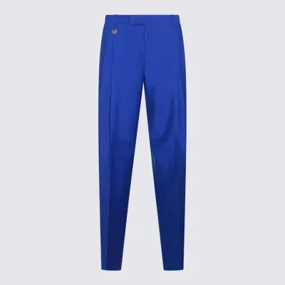 Burberry Blue Wool Pants