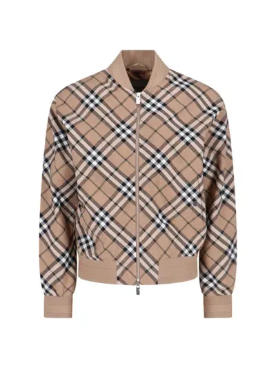 Burberry Jackets In Cream