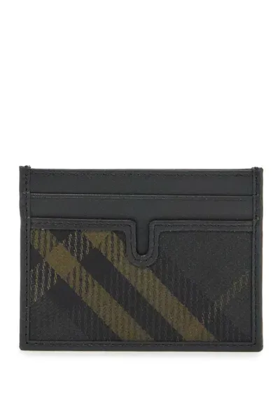 Burberry Card Holder Check In Black