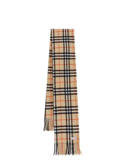 Burberry Cashmere Scarf In Brown