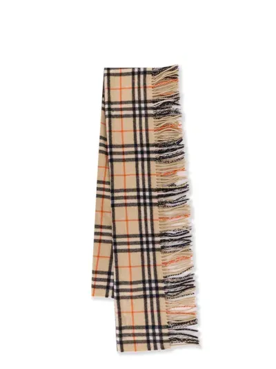 Burberry Cashmere Scarf In Brown