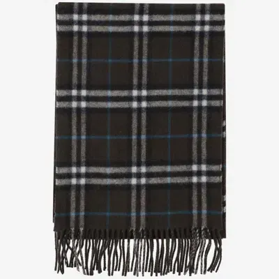 Burberry Cashmere Scarf With Check Pattern In Red