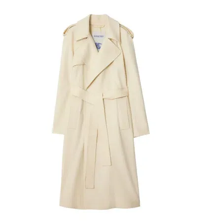 Burberry Cashmere Wrap Coat In Neutrals