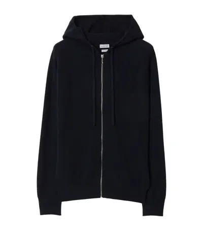 Burberry Cashmere Zip-up Hoodie In Grey