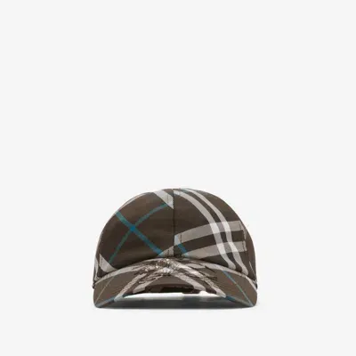 Burberry Check Baseball Cap In Snug