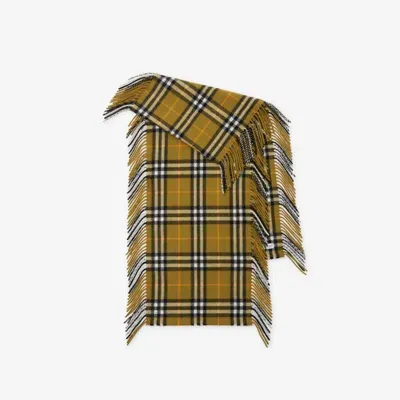 Burberry Check Cashmere Happy Scarf In Oxide