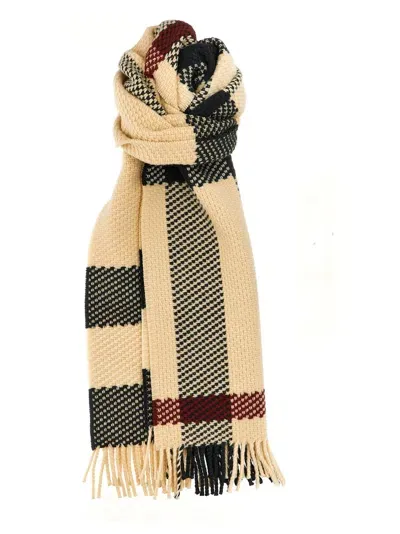 Burberry Check Scarf In Multicolor