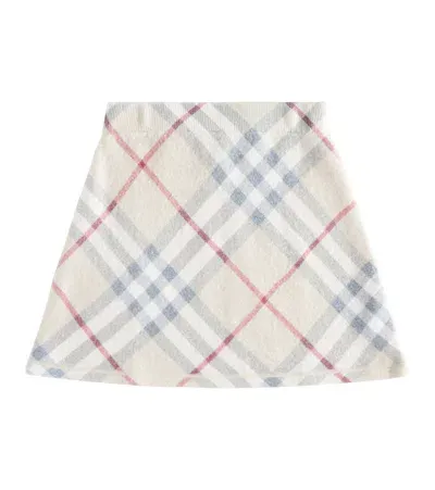 Burberry Kids' Rock  Check Aus Wolle In Beige