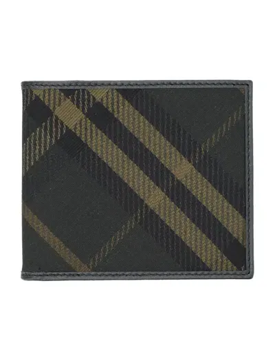 Burberry Checked Bifold Wallet In Multi