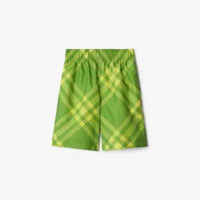 Burberry Kids'  Childrens Check Swim Shorts In Bright Sorrel