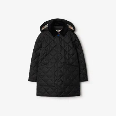 Burberry Kids'  Childrens Quilted Coat In Black