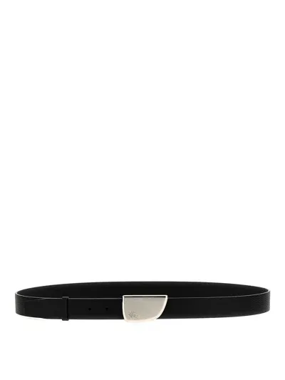 Burberry Shield Belt In Black