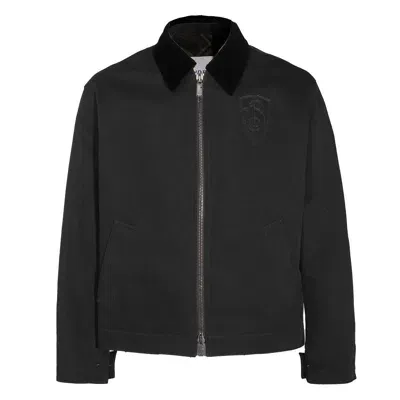 Burberry Black Cotton Casual Jacket