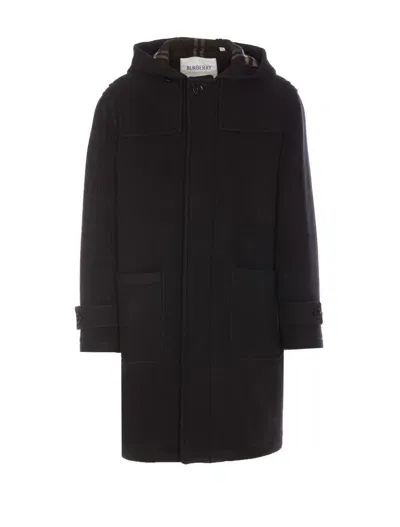 Burberry Coats In Black