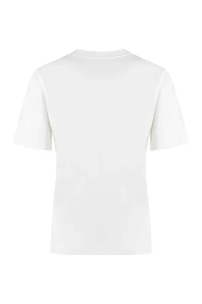 Burberry Cotton Crew-neck T-shirt In White