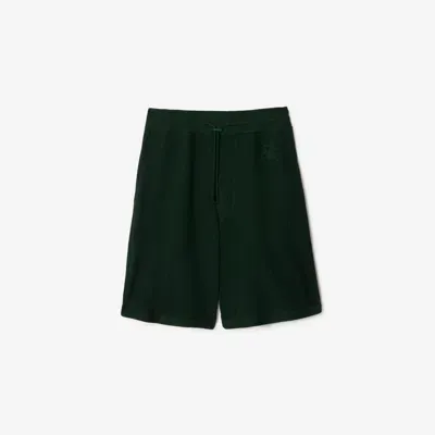 Burberry Cotton Mesh Shorts In Jungle