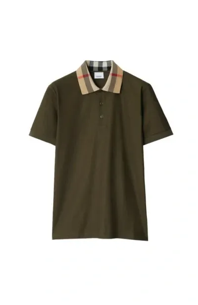 Burberry Cotton Polo Shirt In Loch