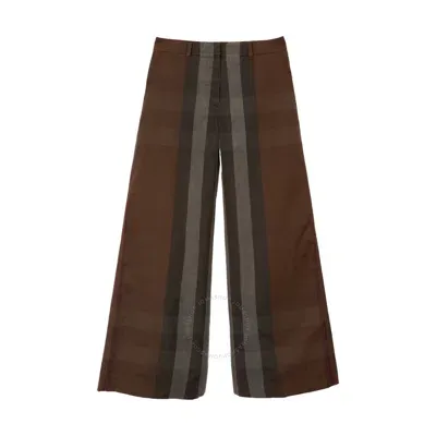 Burberry Brown Check Trousers