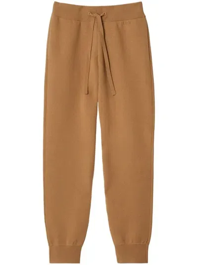 Burberry Drawstring-fastening Track Pants In Brown