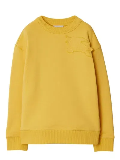 Burberry Ekd Cotton Sweatshirt In 黄色