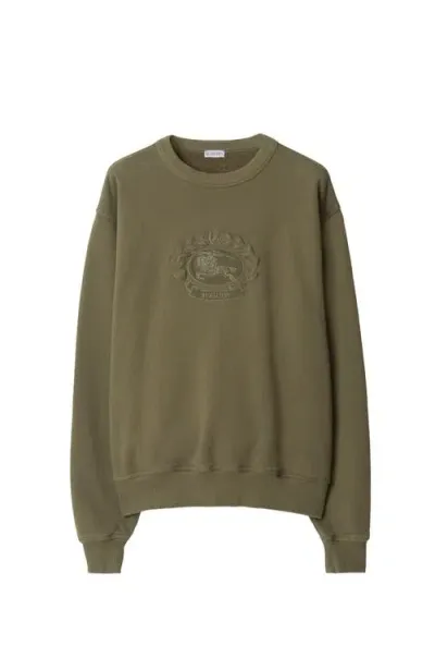 Burberry Ekd Cotton Sweatshirt In Silt