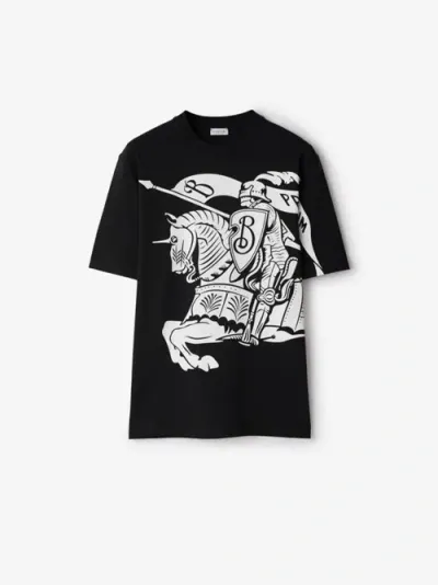 Burberry Ekd Cotton T-shirt In Black