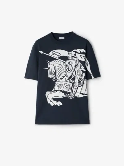 Burberry Ekd Cotton T-shirt In Storm