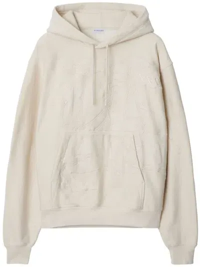 Burberry Ekd Hoodie In Tundra