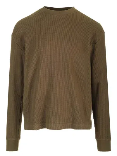 Burberry Equestrian Knight Crewneck Sweatshirt In Green