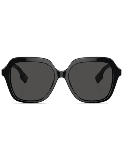 Burberry Eyewear Joni Oversize-frame Sunglasses In Schwarz