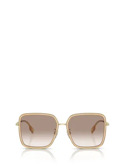 Burberry Eyewear Square Frame Sunglasses In Gold