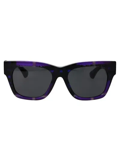 Burberry Eyewear Square Frame Sunglasses In Purple