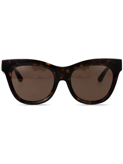 Burberry Eyewear Tortoiseshell Cat-eye Frame Sunglasses In Brown