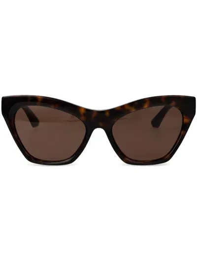 Burberry Eyewear Tortoiseshell Cat-eye Frame Sunglasses In Brown