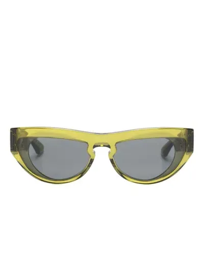 Burberry Eyewear Transparent Cat-eye Sunglasses In Green