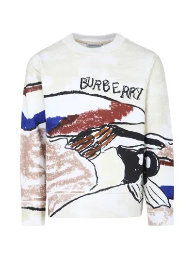 Burberry Graphic-print T-shirt In Weiss