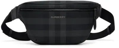 Burberry Ekd-print Belt Bag In Black