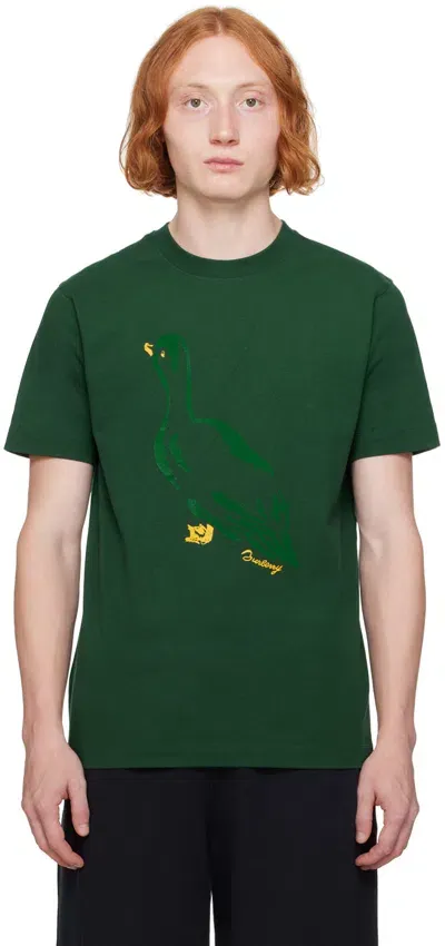 Burberry Green Duck T-shirt In Ivy