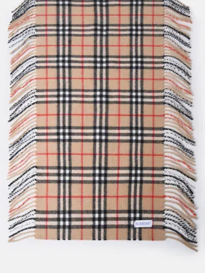 Burberry 'happy' Beige Cashmere Scarf