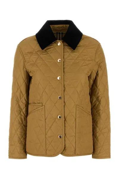 Burberry Jackets In Gold