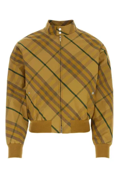 Burberry Jackets In Mustard