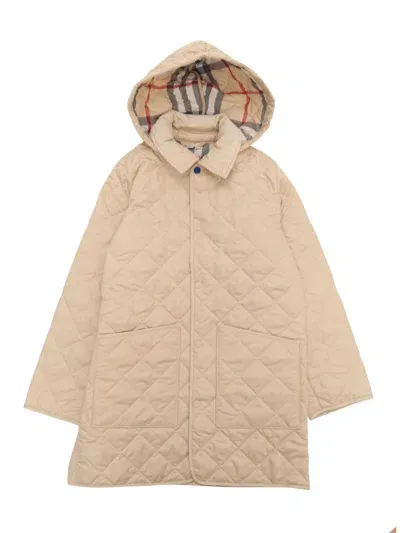 Burberry Kid Boy Quilts In Gray