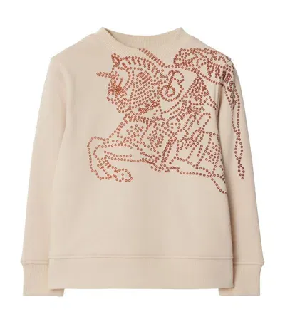 Burberry Kids' Logo-print Crew-neck Sweatshirt In Multi