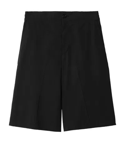 Burberry Low-rise Bermuda Shorts In Black