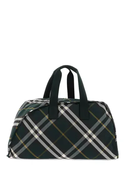 Burberry Large Shield Duffel In Green