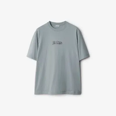 Burberry Logo Cotton T-shirt In Gale