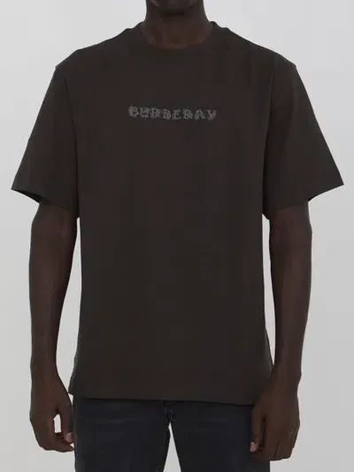 Burberry Logo T-shirt In Green